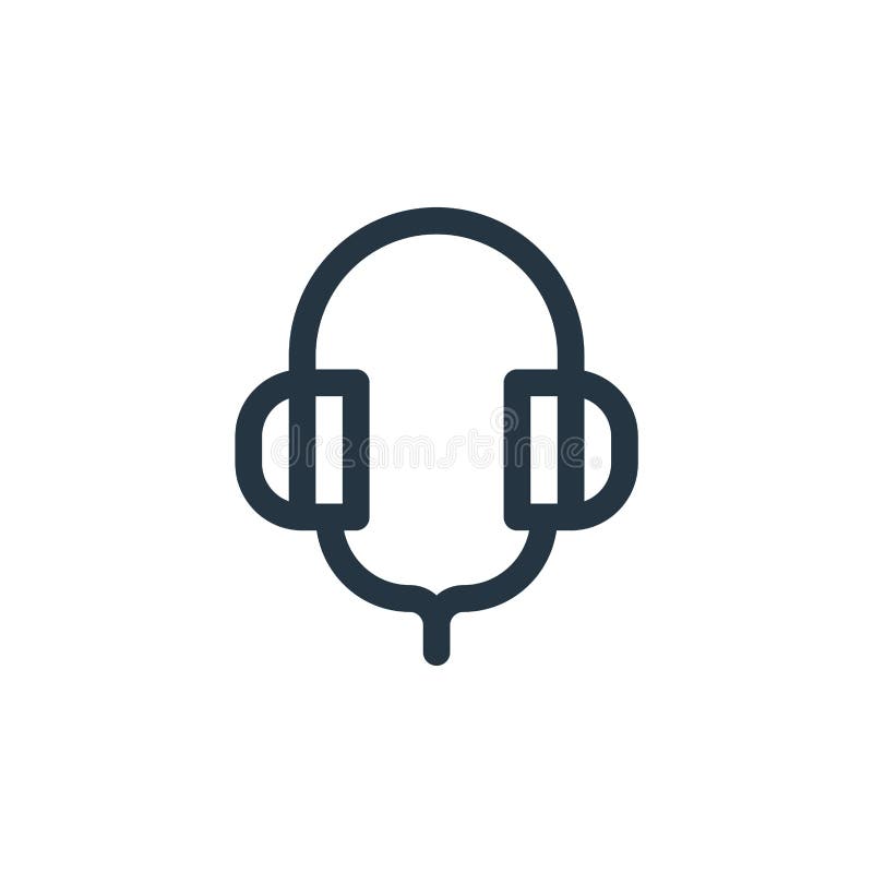 Headphones Icon. Filled Headphones Icon for site Design and Mobile