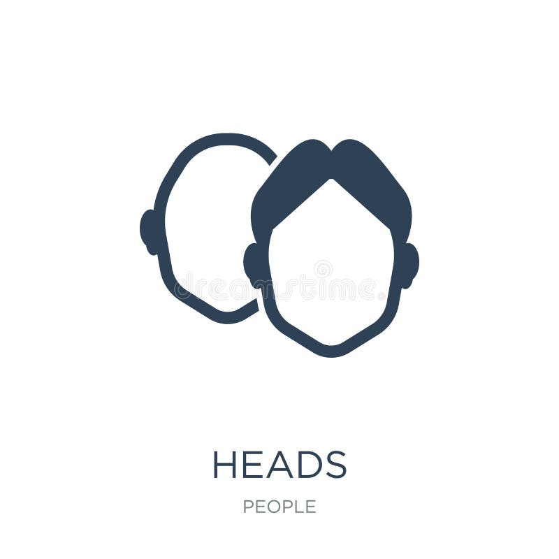 heads icon in trendy design style. heads icon isolated on white background. heads vector icon simple and modern flat symbol for royalty free illustration heads icon in trendy design style. heads icon isolated on white background. heads vector icon simple and modern flat symbol for royalty free illustration