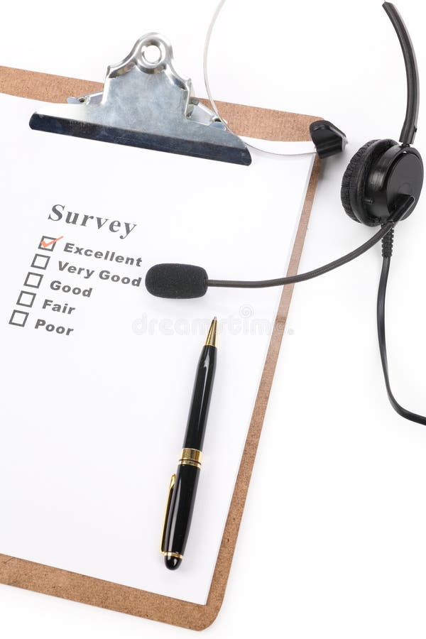 A black headset and clipboard close up. Board survey stock images, royalty-free photos and pictures
