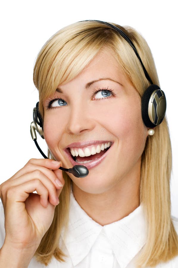 Headset stock photo. Image of assistant, call, looking 9105236