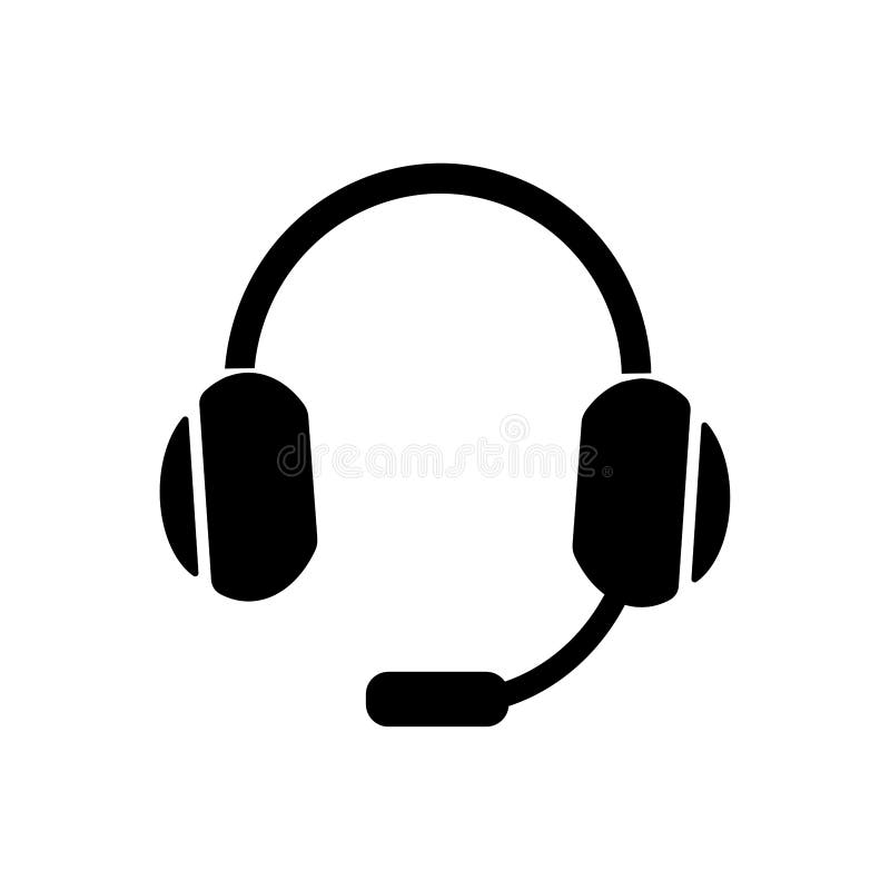 Headset Icon. Headphone Symbol for  Elements Stock Vector