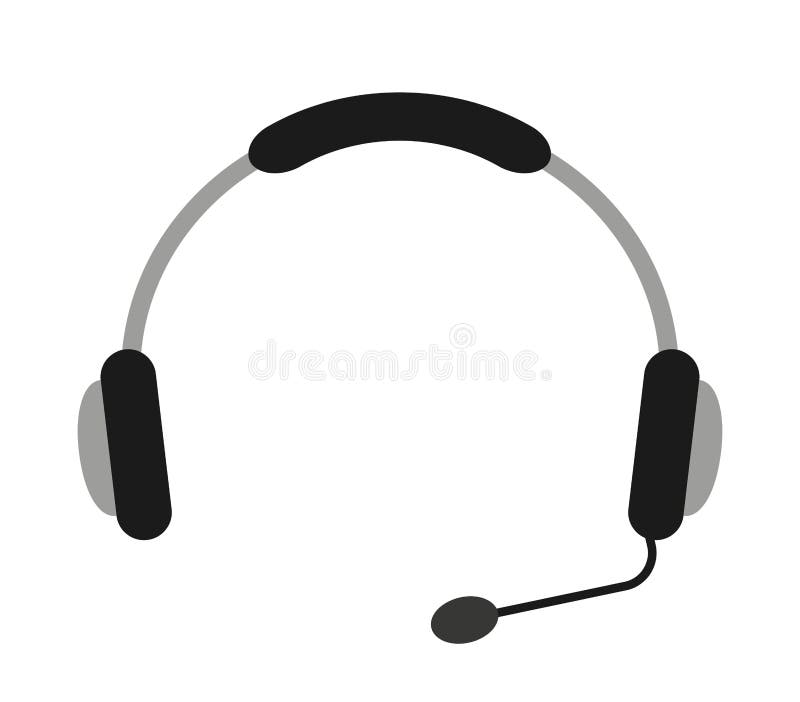 Headset Isolated Icon Design Stock Illustration Illustration of phone
