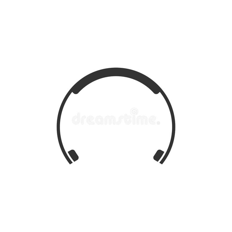 Headset logo icon design stock illustration. Illustration of speaker