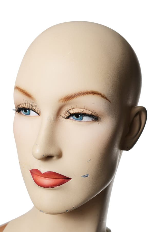 Headshot Of A Female Manneqin, Vertical Stock Photo - Image of female