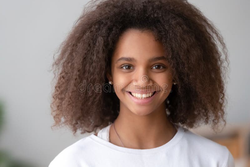black teenage girl faces