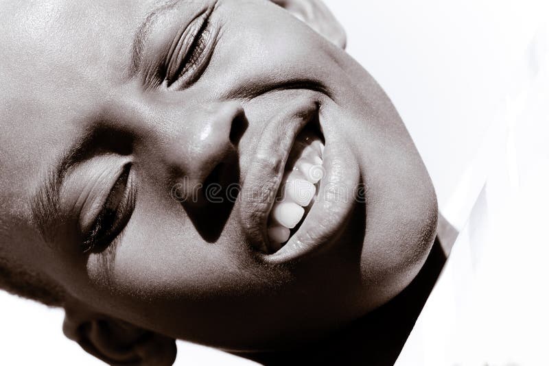 Perfil facial foto de stock