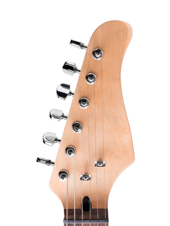 Headstock Of The Six String Electric Guitar Stock Photo Image of bass
