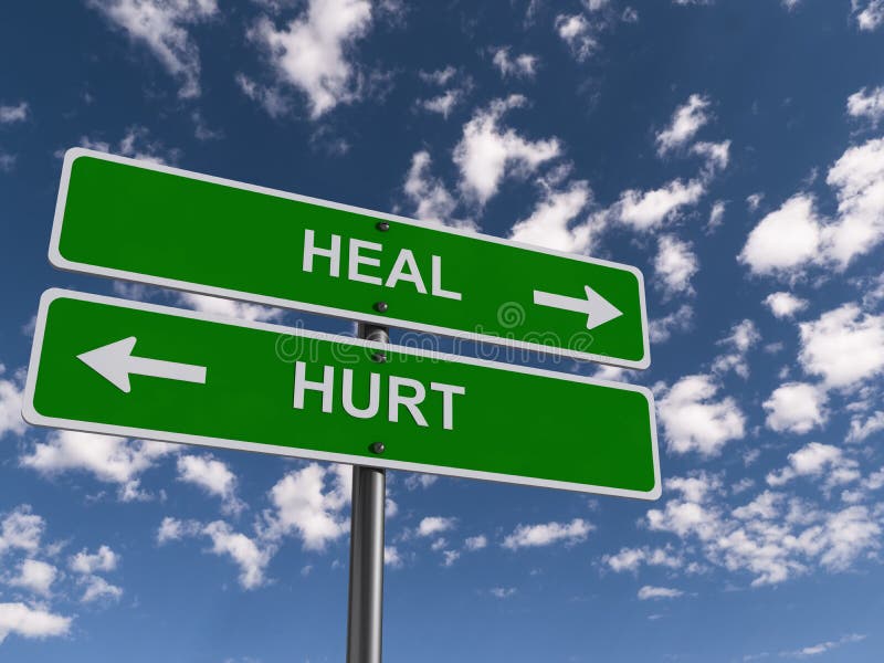 Heal hurt traffic sign