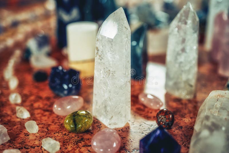 Healing Crystal Bundle, Crystal Healing Decor. Heap of Various Colored