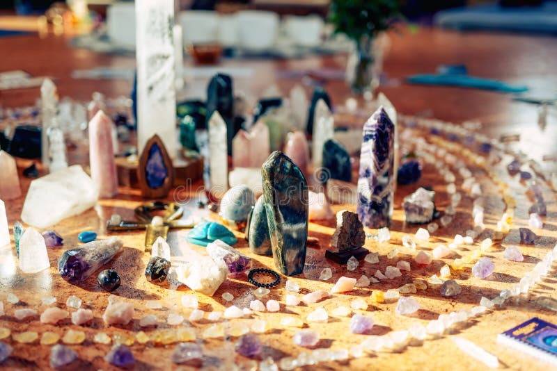 Healing Crystal Bundle, Crystal Healing Decor. Heap of Various Colored