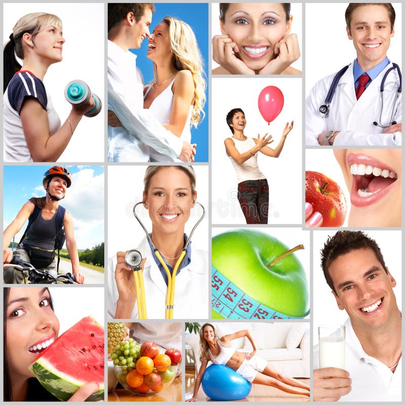 Lidé, zdraví, dieta, zdravá výživa, potraviny, ovoce, fitness, lékař.