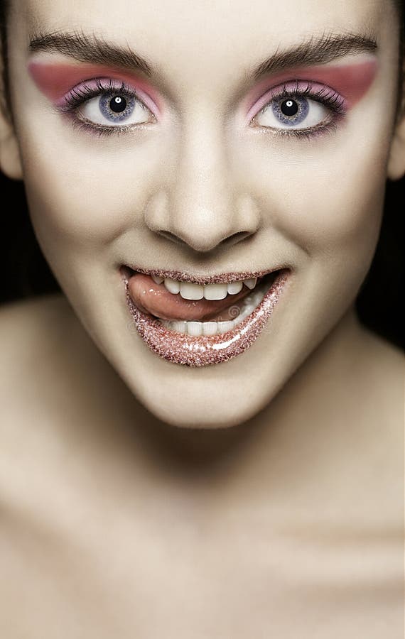 Health and Beauty, Cosmetics and Make-up. Portrait Stock Photo - Image