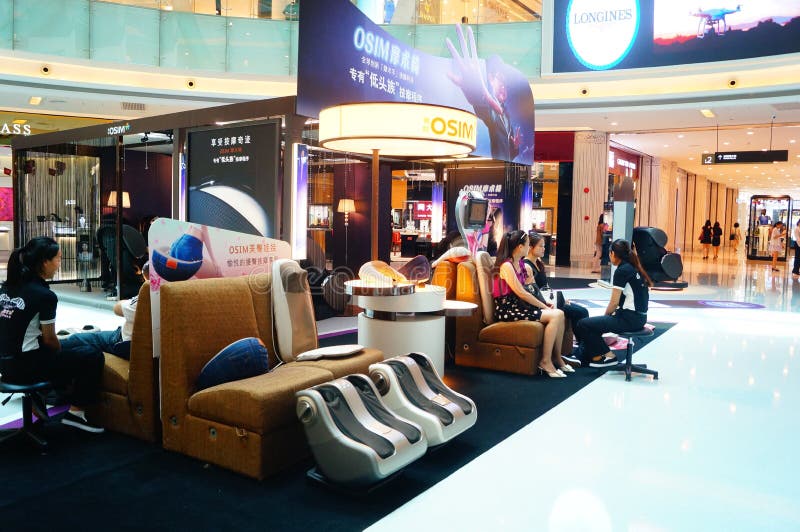 Health Massage Chairs Sales in Shopping Malls Editorial Image - Image of  people, asia: 55590470