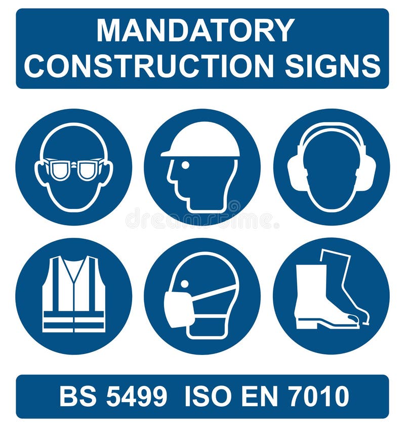 Health and Safety Signs royalty free illustration Health and Safety Signs royalty free illustration