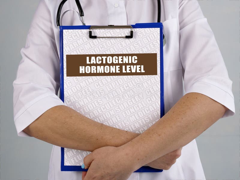 Healthcare Concept About LACTOGENIC HORMONE LEVEL With Sign On The healthcare-concept-about-lactogenic-hormone-level-with-sign-on-the