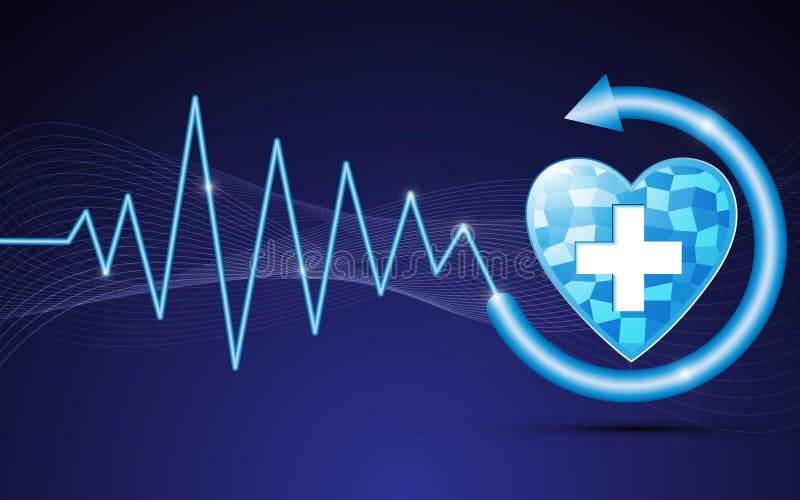 Abstract Healthcare And Medicine Background. Digital Connect System