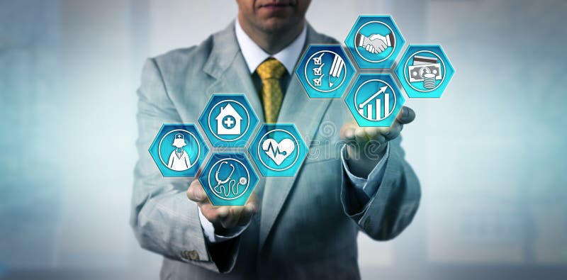 Healthcare Manager Budgeting For Improvement royalty free stock images