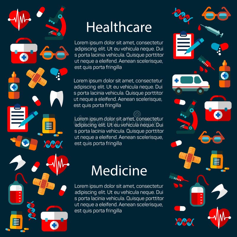 Healthcare and medicine infographic template