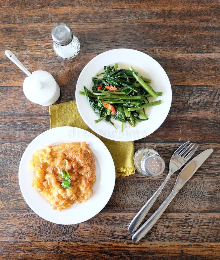 Healthy Asian breakfast stock photo. Image of fork, fresh 63857024