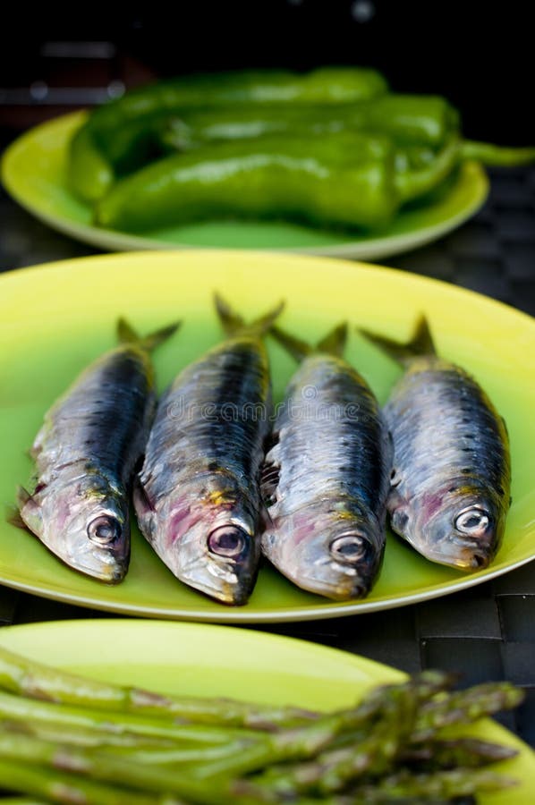 Healthy BBQ stock photo. Image of fish, cooking, peppers - 20703454