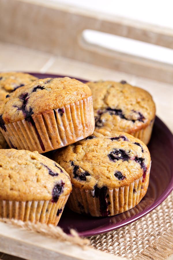 Healthy blueberry banana muffins royalty free stock image Healthy blueberry banana muffins royalty free stock image