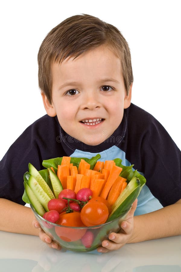 Healthy Boy with Vegetables Stock Image Image of closeup, lettuce 11649363