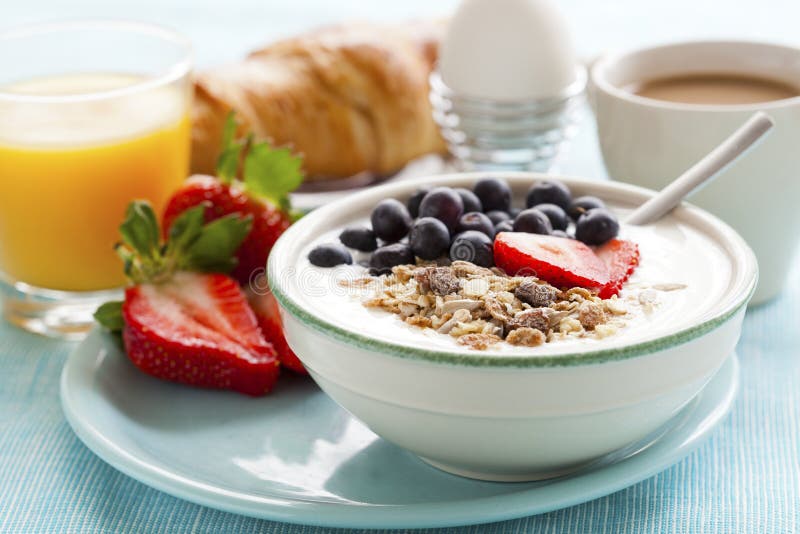 Healthy breakfast stock photo