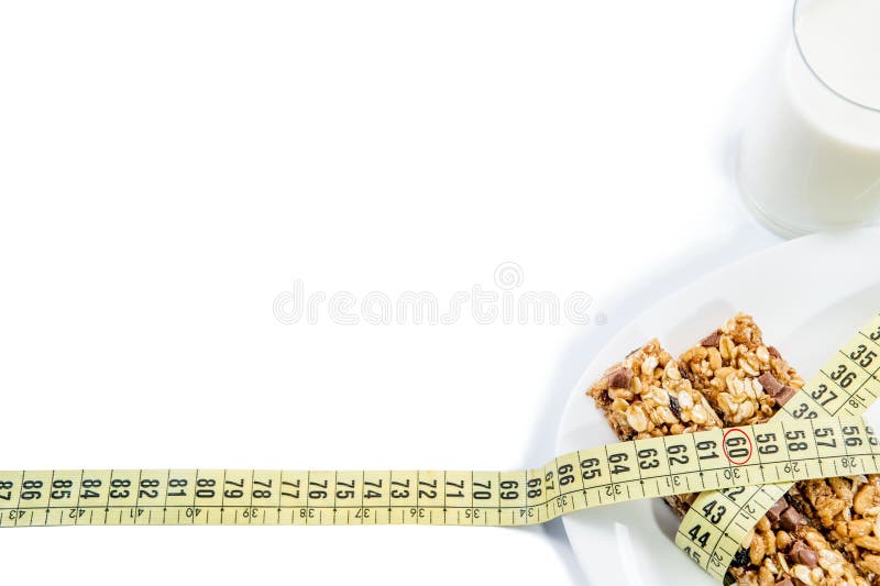 Healthy Breakfast, Milk, Cereal Bar Stock Image Image of muesli