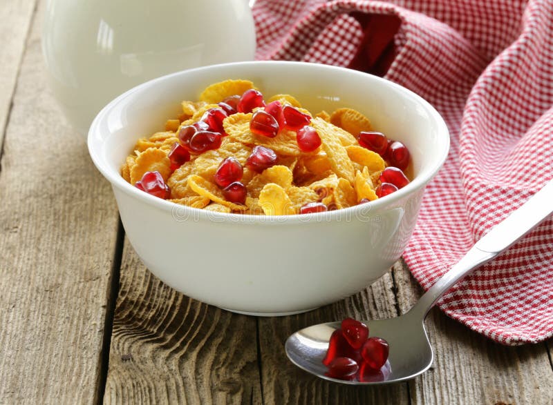 Breakfast of Muesli with Milk Stock Image Image of cornflakes
