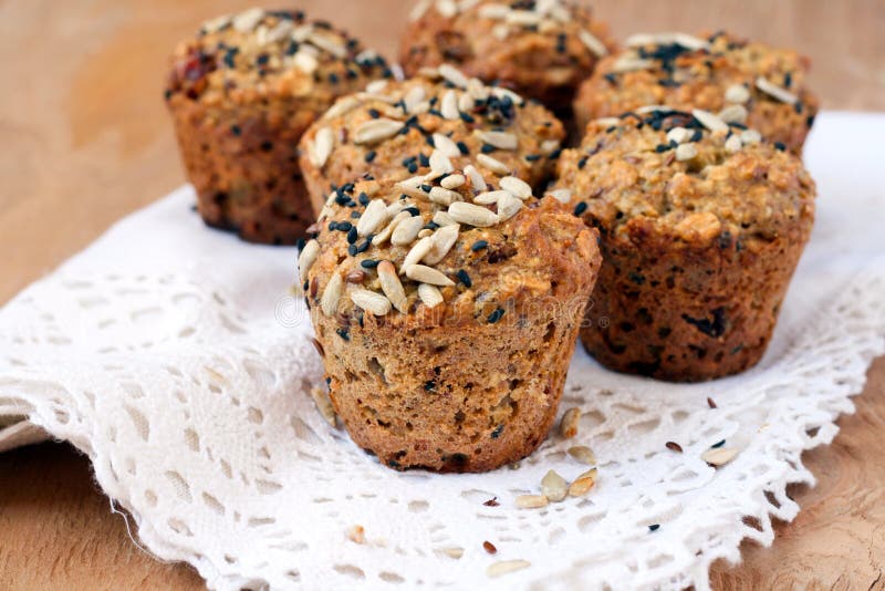 Healthy breakfast muffins stock image. Image of baking - 30837651