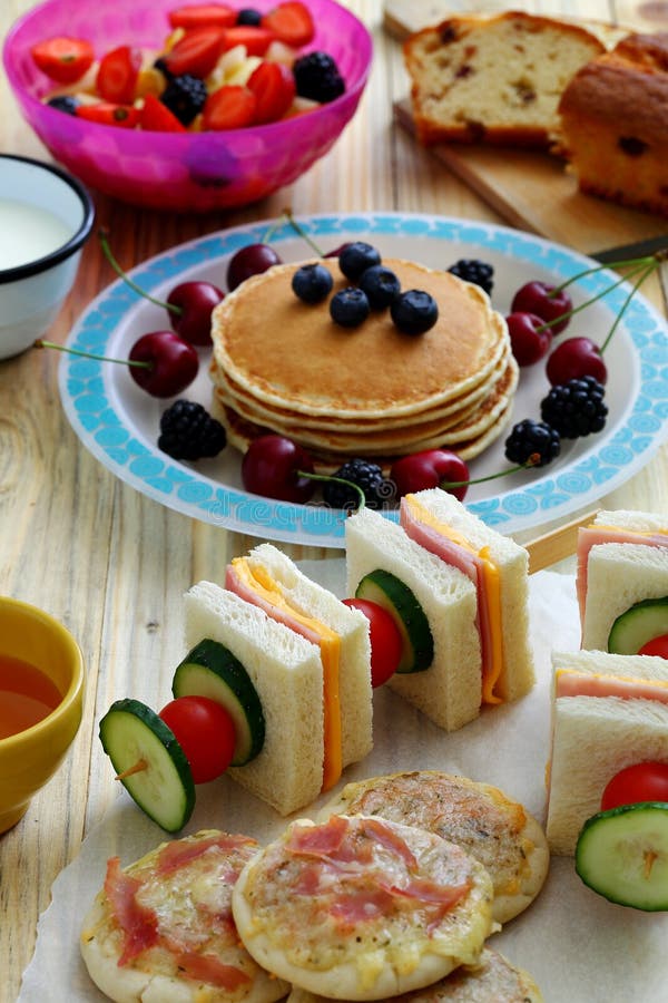 Healthy breakfast with pancake royalty free stock photo Healthy breakfast with pancake royalty free stock photo