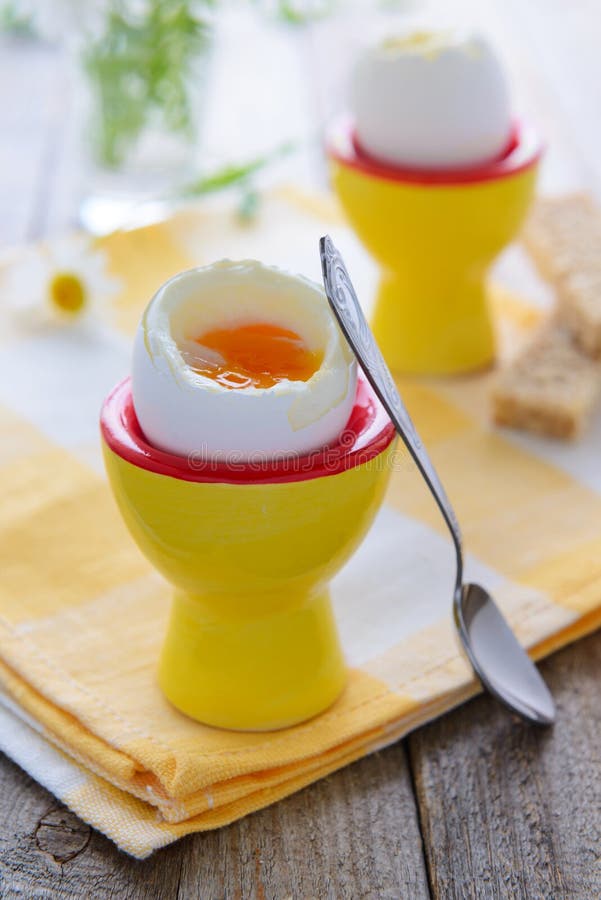 Healthy Breakfast: Soft Boiled Eggs Stock Photo - Image of morning