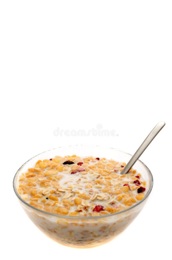 Healthy cereal breakfast royalty free stock image