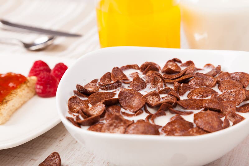 Healthy dairy breakfast stock image. Image of food, full 26850635