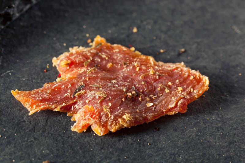 Healthy Dry Turkey Jerky stock image. Image of jerky 66160011