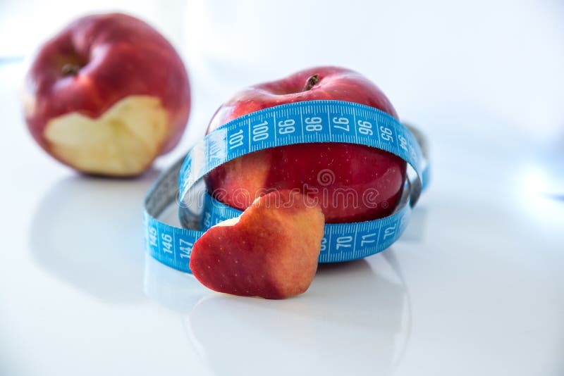 Healthy eating apple with heart shaped stock image Healthy eating apple with heart shaped stock image