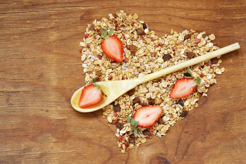 Healthy Eating Granola Cereal with Nuts and Fruit Stock Photo Image of breakfast, sweet 77992716
