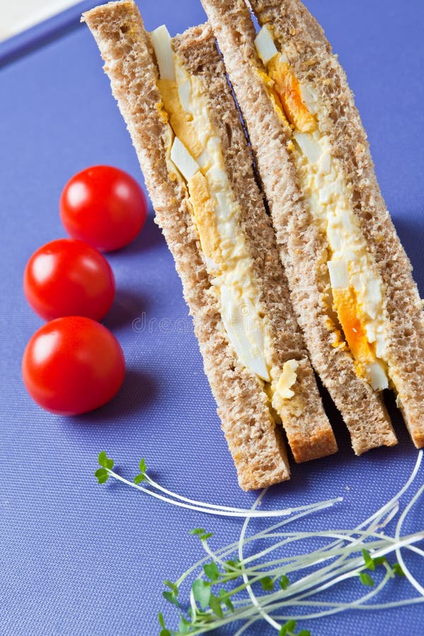 Healthy Egg Sandwich for Lunch Stock Image Image of lunch, vegetable