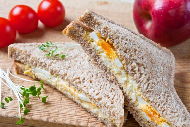 Healthy egg sandwich for lunch