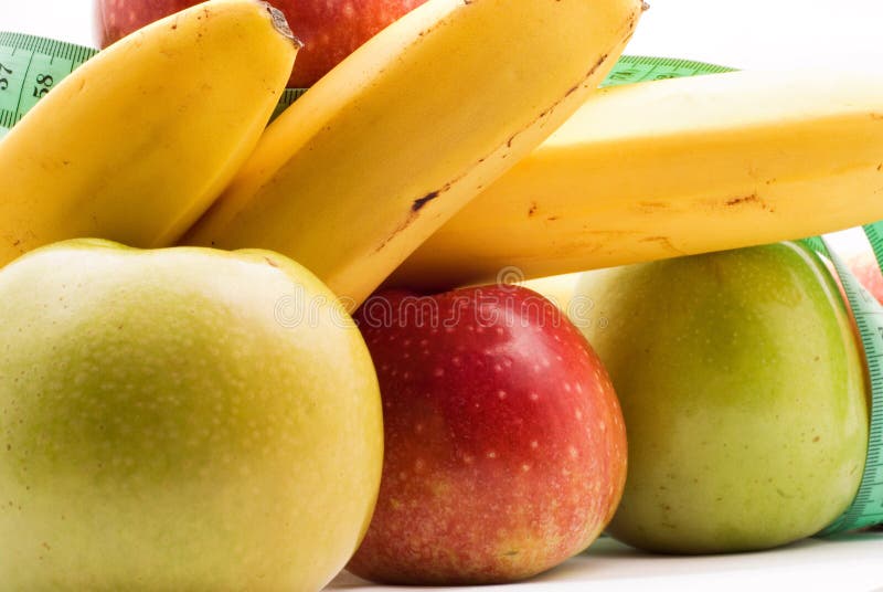 Healthy Food, Apples and Bananas Stock Image Image of objects, color