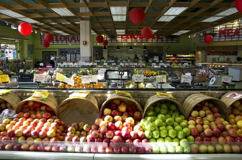 Healthy Food in Grocery Store Editorial Stock Photo Image of fruits