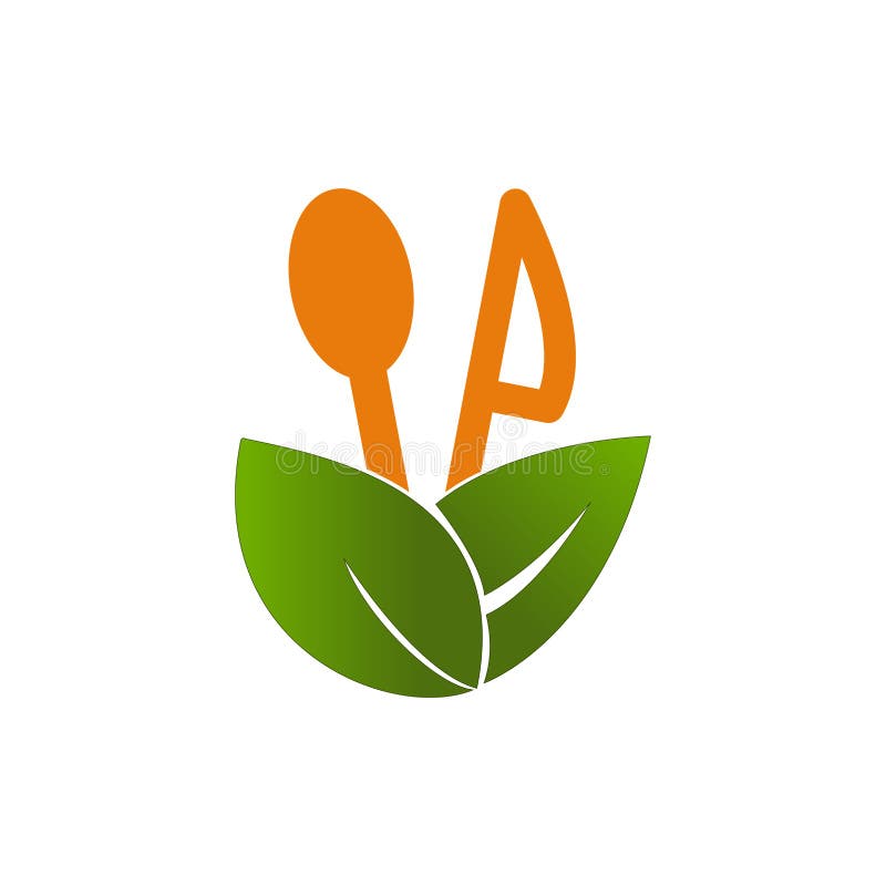 Healthy Food Logo Design Vector Illustration Stock Vector Illustration Of Leaves Healthy