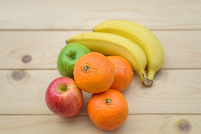 Healthy Fresh Fruits Banana Orange Apple Stock Photo Image Of Group