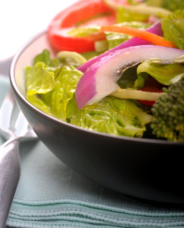 Healthy fresh salad with a light vinaigrette