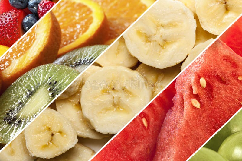 Healthy Fruits Collage