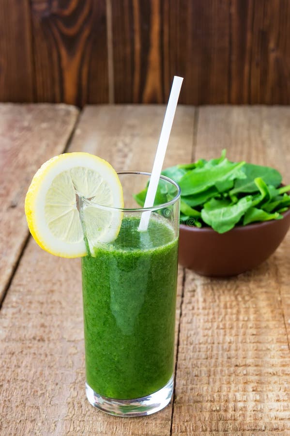 Healthy Green Smoothie with Spinach Stock Photo Image of cocktail