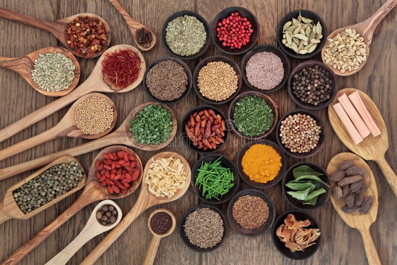 Healthy Herbs and Spices stock photo. Image of food, collection - 41792366