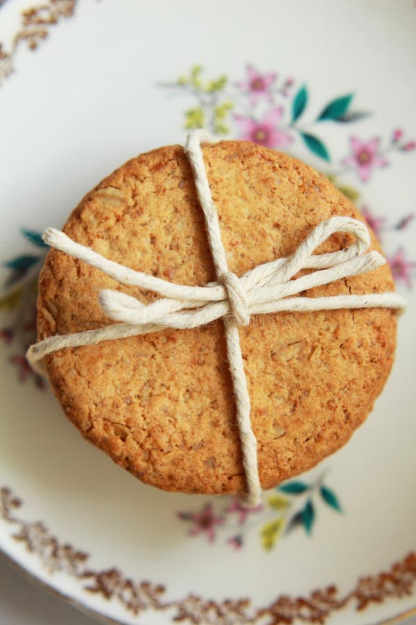 Healthy Home Made Oatmeal Biscuits Stock Image Image of product