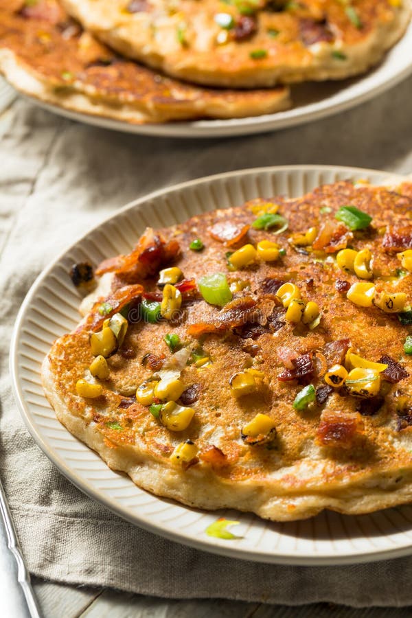 Healthy Homemade Savory Pancakes Stock Photo Image of meal, dessert
