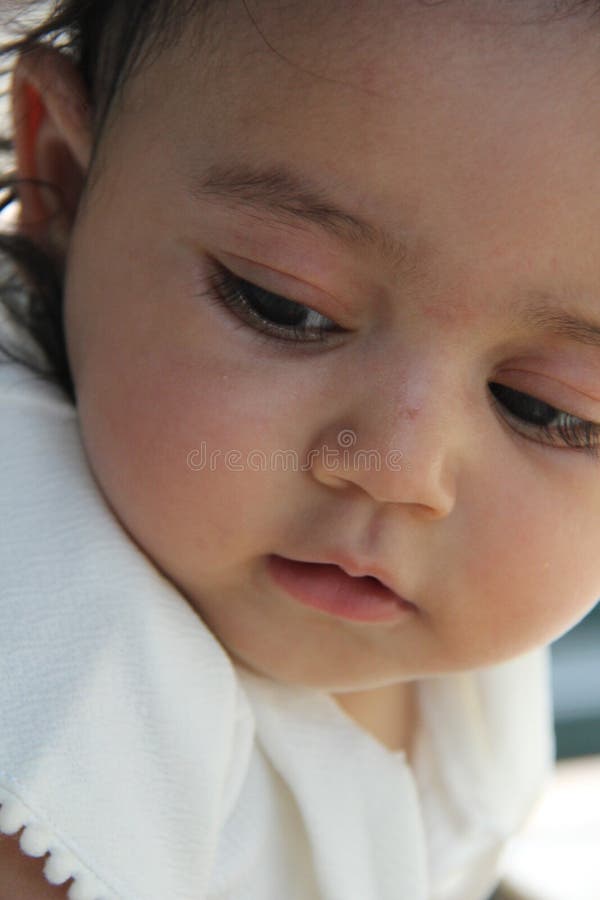 Close Up of Happy Healthy Indian New Born Baby Stock Image - Image of  focus, head: 120384115